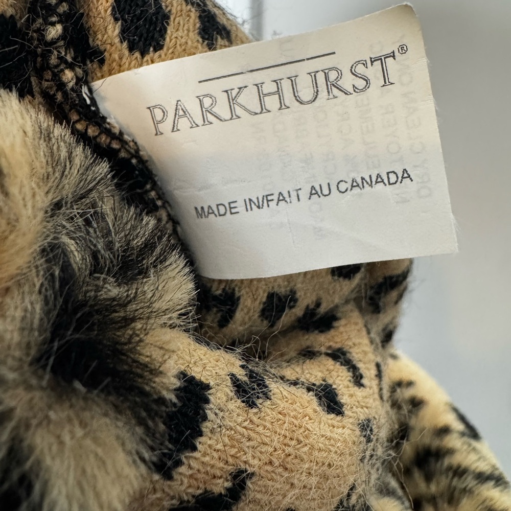 Parkhurst Leopard Print Faux Fur Bucket Hat - Picture 2 of 2